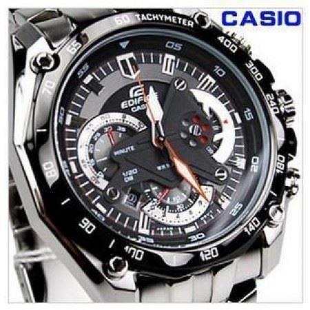 Casio Edifice Steel Watch ED-550PB | Black - Obeezi.com
