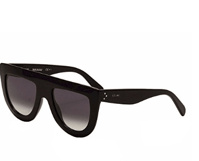 Celine - Andrea CL 41398/S Oversize Black/Dark Grey Shaded Sunglasses - Obeezi.com