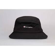 Champion Cotton Twill Bucket Hat Black - Obeezi.com