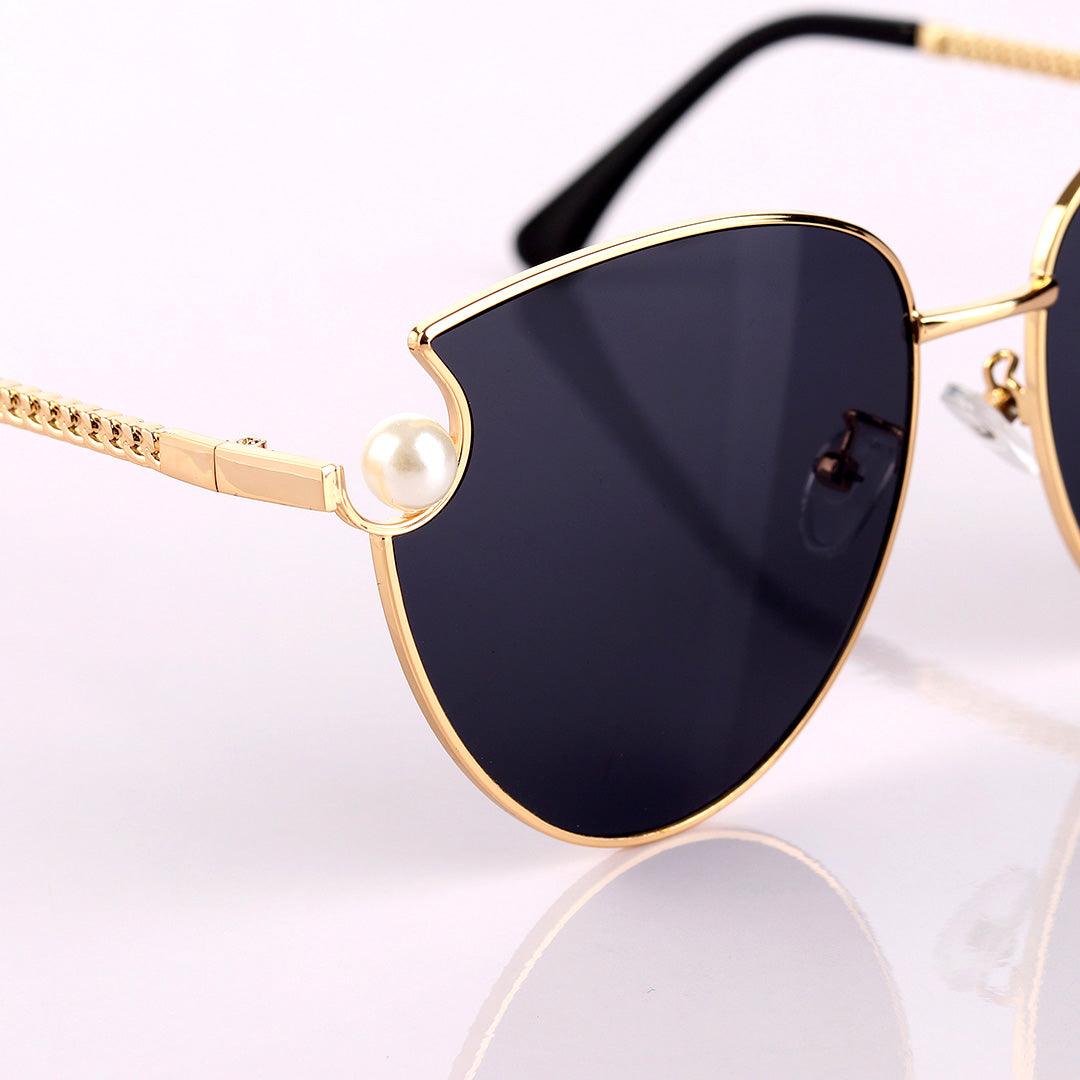 Channel Gold Black Vintage Sunglasses - Obeezi.com