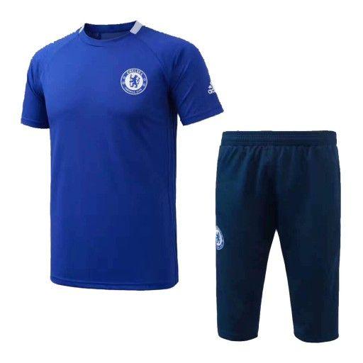 Chelsea FC 17/18 Season Blue Short Training Kits - Obeezi.com