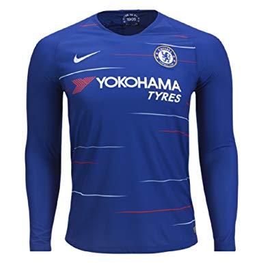 Chelsea Home 2018-2019 Long Sleeve Jersey - Obeezi.com