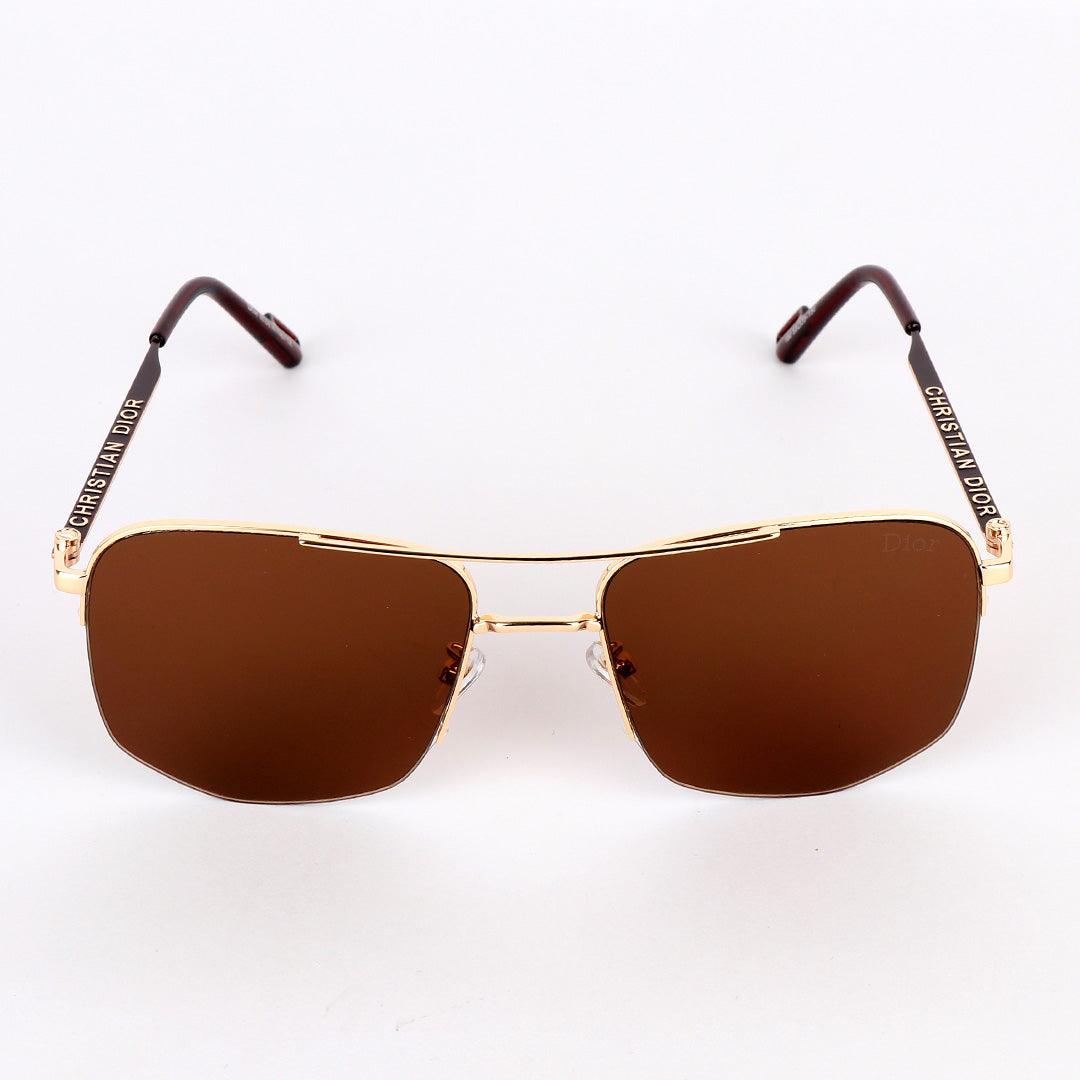 Christian Dior Luxury Hand Crested Brown Lens Sunglasses - Obeezi.com