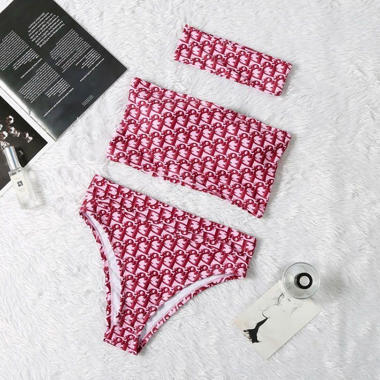 Christian Dior Women Summer Beach Bikini- Pink - Obeezi.com