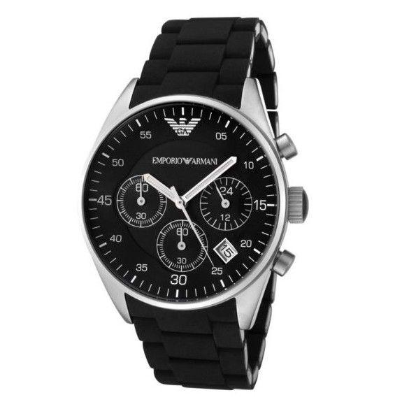 Chronograph Quartz Black Dial Men's Watch - AR5868 - Obeezi.com