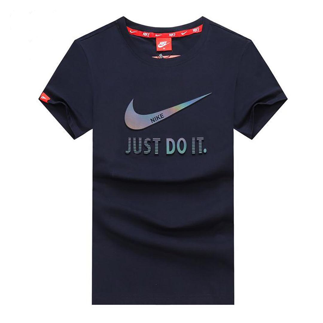 Classic NavyBlue NK Sportwear Just do it 100% Cotton T-shirt - Obeezi.com