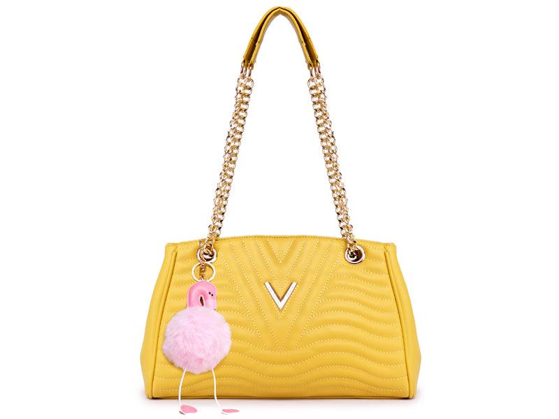Classical Design Genuine Woman Yellow Leather flower Bags - Obeezi.com