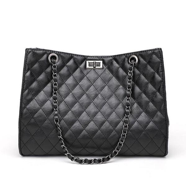 Classical Design Women European Tote Style Handbags Black - Obeezi.com