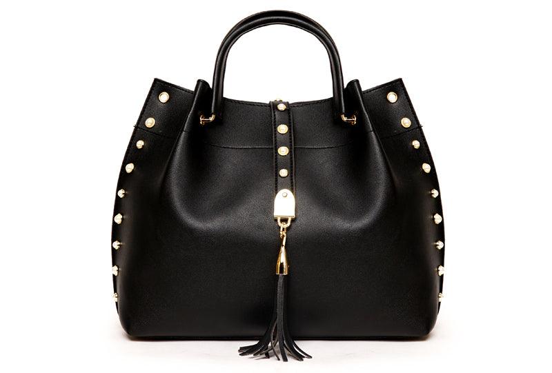 Classy Leather Luxury Design 3pcs Woman Brown Handbag - Obeezi.com