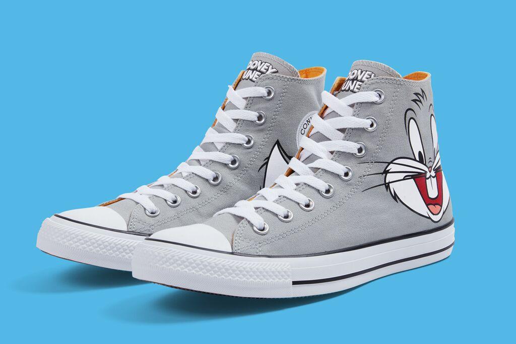 Converse All Star Looney Tunes Cartoon Hightop Grey Sneaker - Obeezi.com