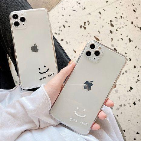 Creative smiley face pattern transparent mobile phone case for iphone 11promax, 12, 12 mini, 12 pro, 11 pro, 12 promax, 11, XR and X - Obeezi.com