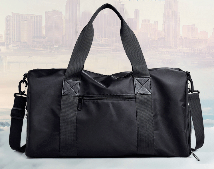 Crossbody Multi Pocket Water Resistant Large Capacity Luggage Black Bag - Obeezi.com