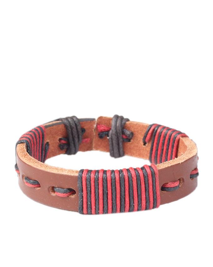 Dalu Multi Wrap Rope Braided Adjustable Brown Leather - Obeezi.com