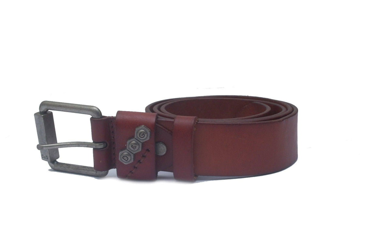 DG Original Men's Brown Leather Belt - Obeezi.com