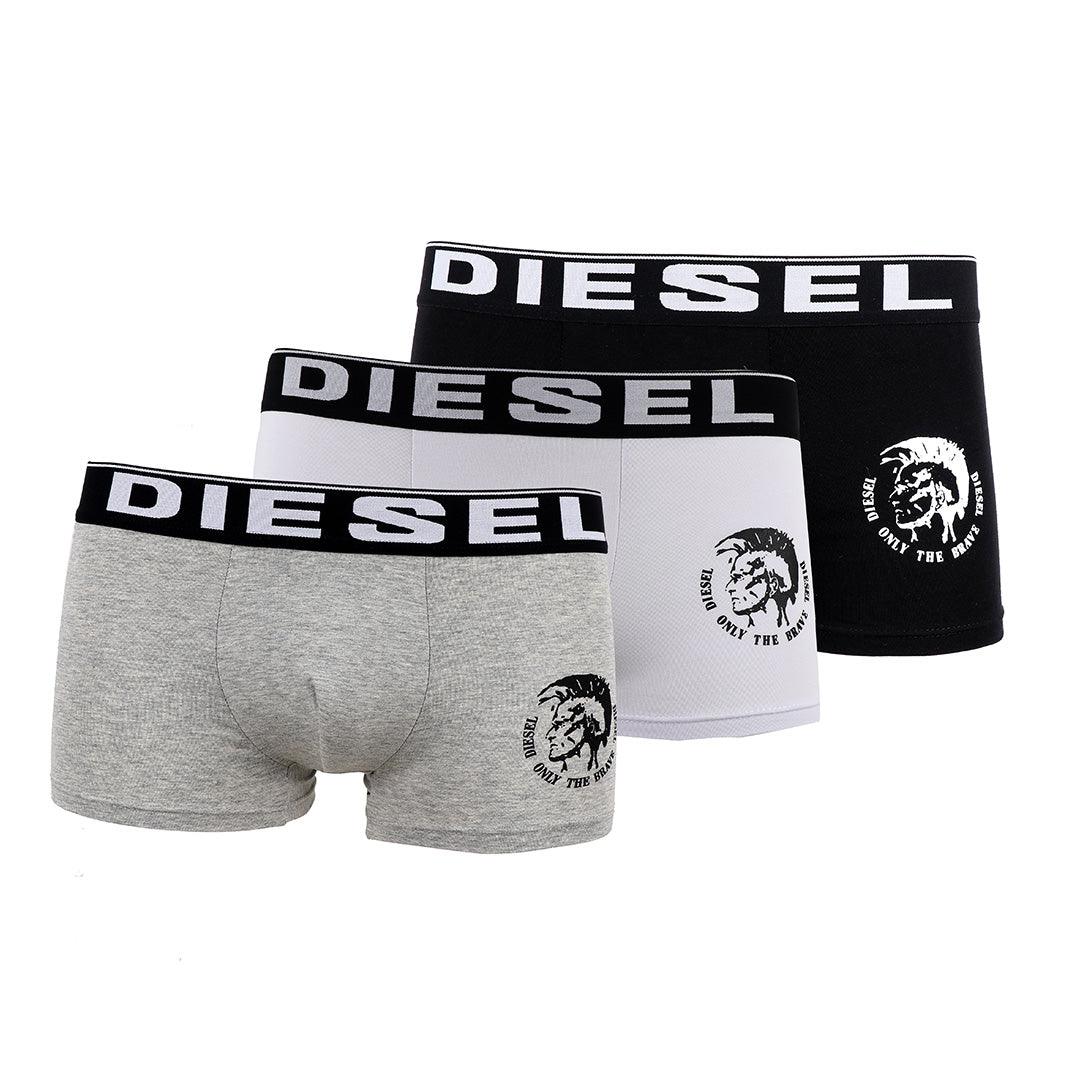 Diesel 3 IN 1 Pack Black White and Grey Boxers - Obeezi.com