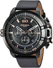 Diesel Deadeye Chronograph Leather Mens Watch DZ4409 - Obeezi.com