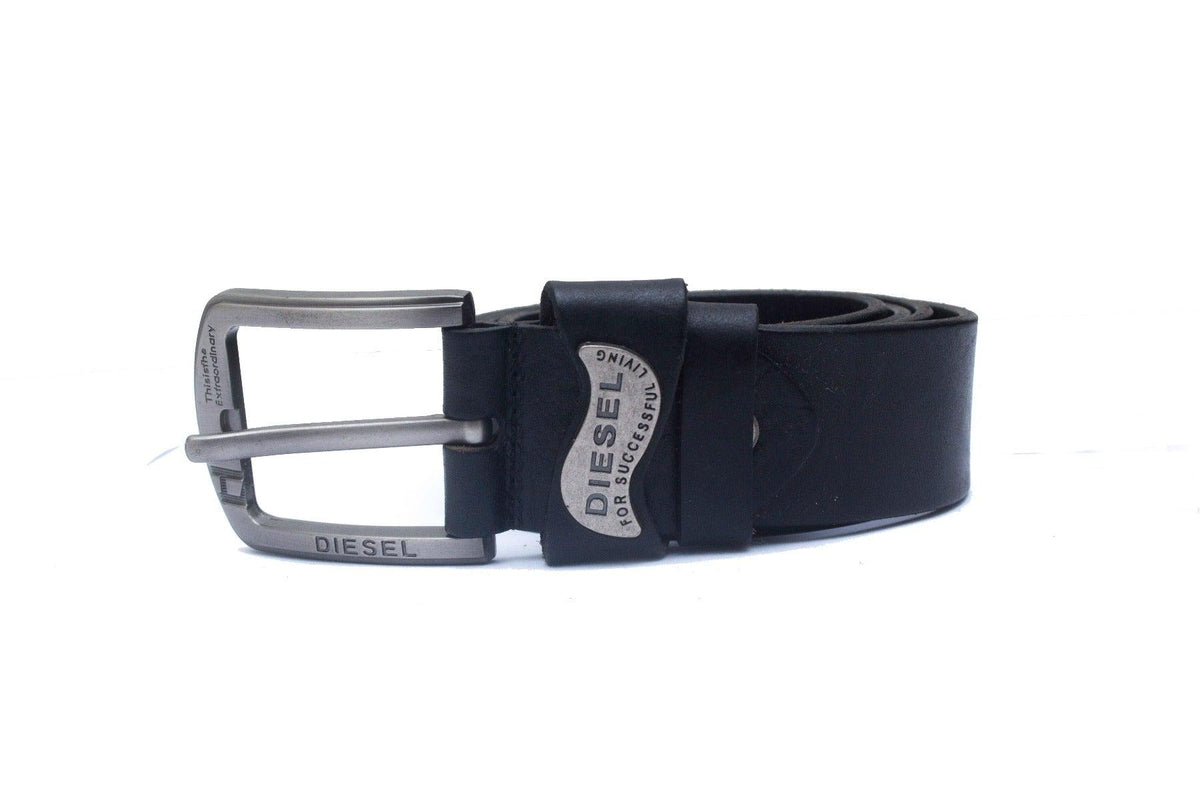 Diesel Men's Black Leather Belt - Obeezi.com