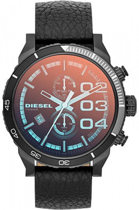 Diesel Men's DZ4311 Double Down Series Analog Display Quartz Black Watch - Obeezi.com