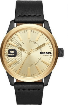 Diesel Rasp DZ1840 Quartz Leather Strap Men's Watch - Obeezi.com