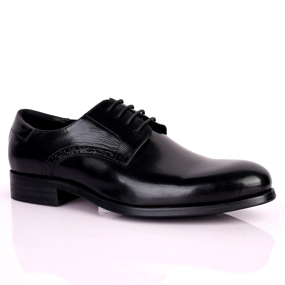 Dino Veratti Lace up Formal Superlative Shoe - Black - Obeezi.com