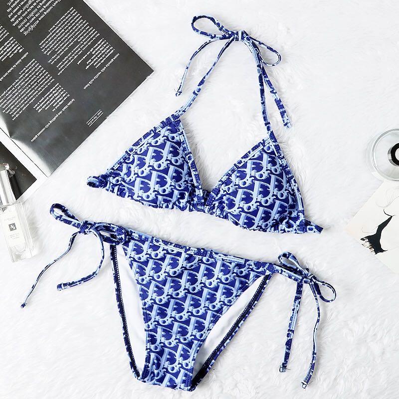 Dior Blue Sea Tie-Up Sexy Bikini - Obeezi.com