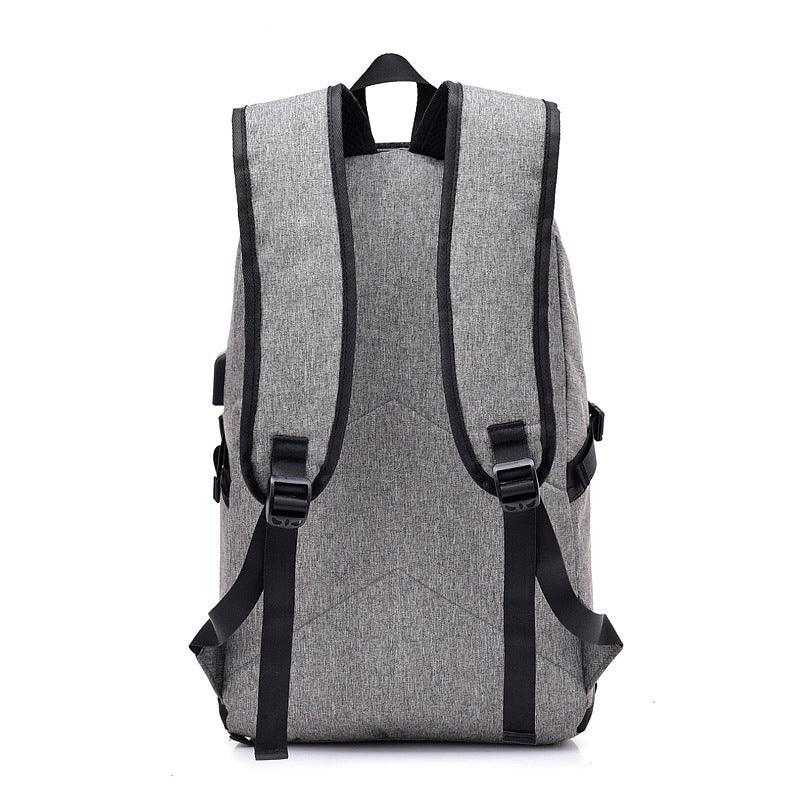 Dxyizu Oxford Men's Casual BackPack With Anti-Theft Lock And USB Charging Port-Ash - Obeezi.com