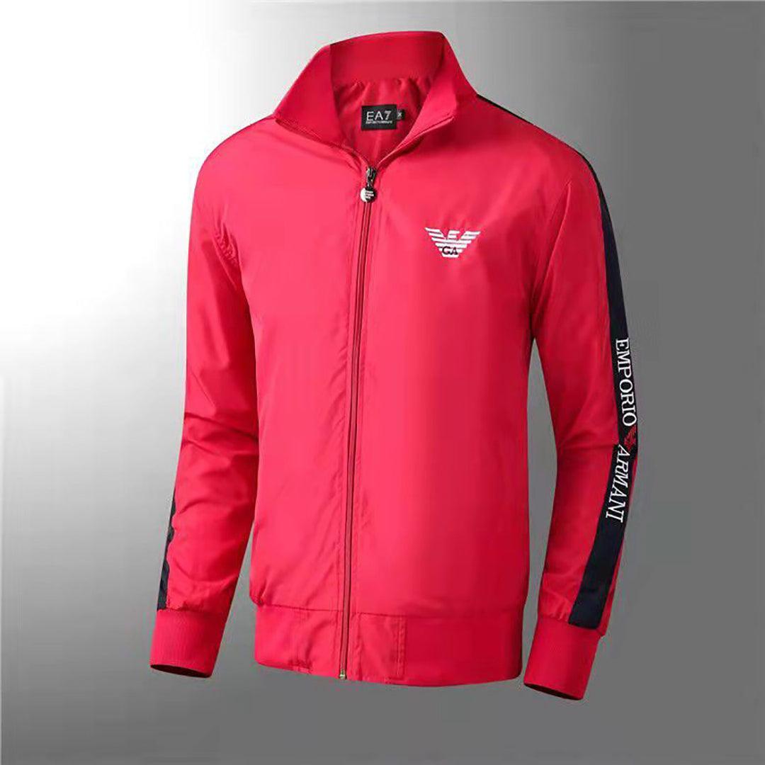EA7 Brand Designed Men's Jacket - Red - Obeezi.com