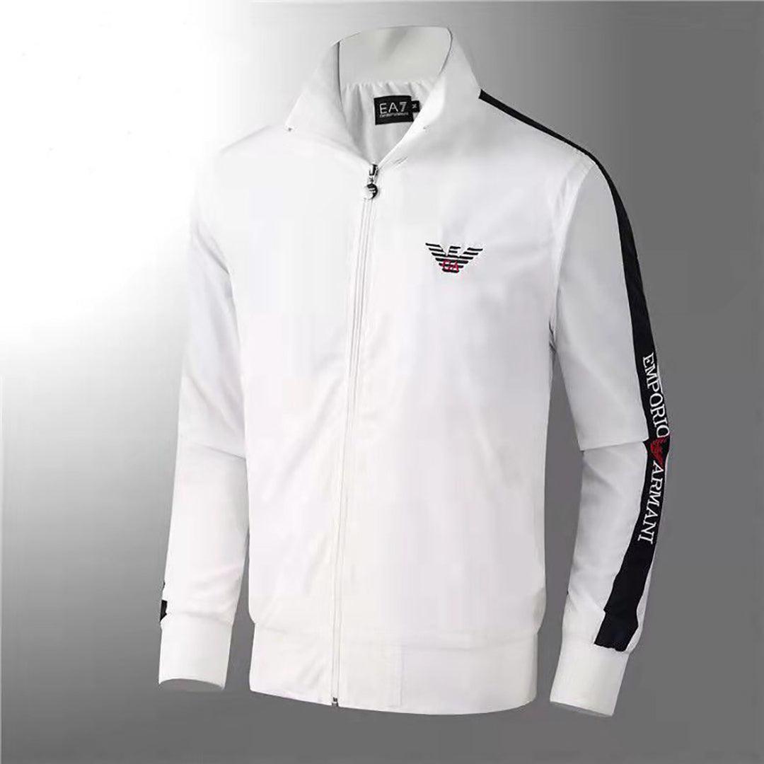 EA7 Brand Designed Men's Jacket - White - Obeezi.com