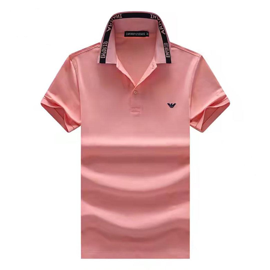 EA7 Colour-Blocked Collar Relaxed Fit Polo - Obeezi.com