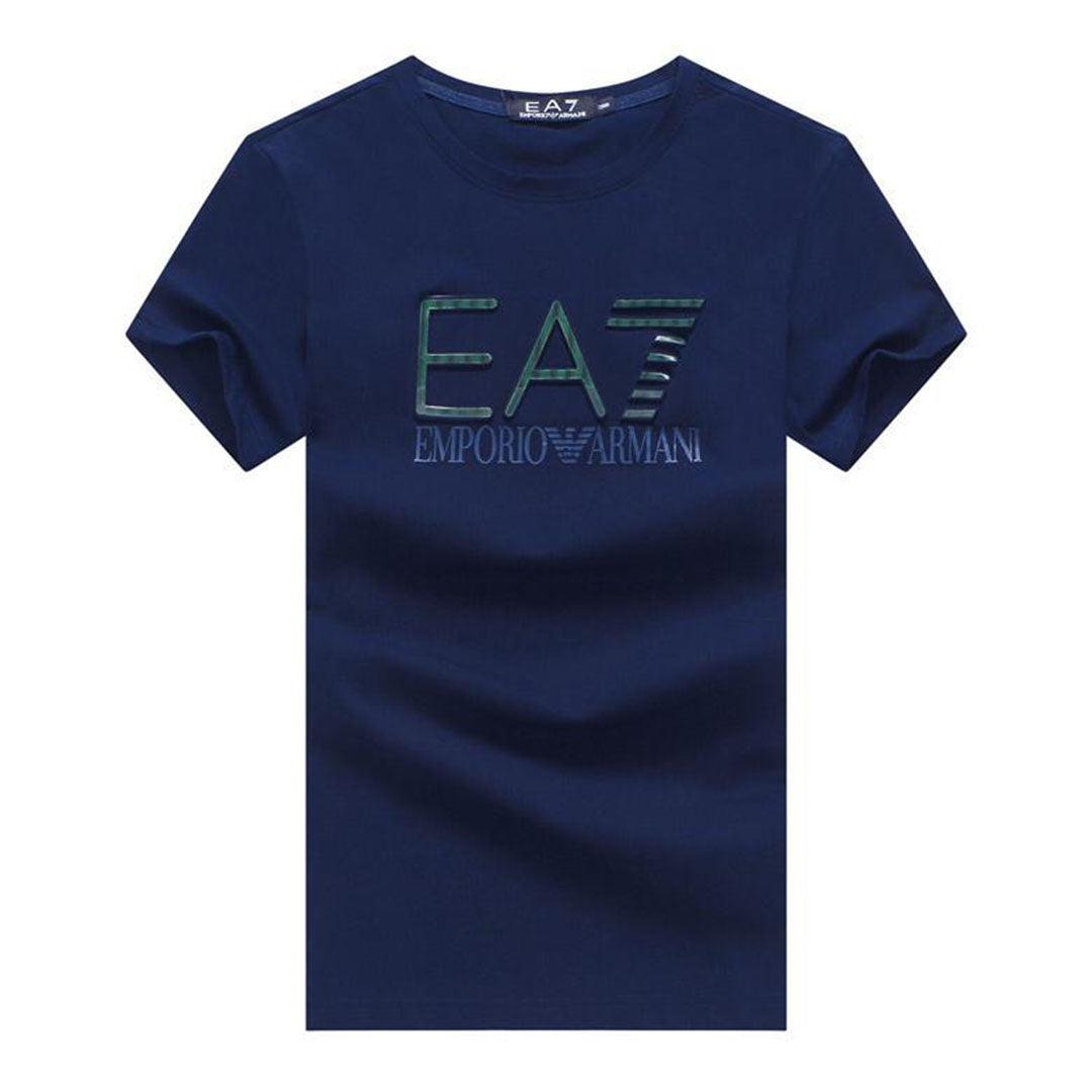 EA7 Signature Designed NavyBlue T-shirt - Obeezi.com