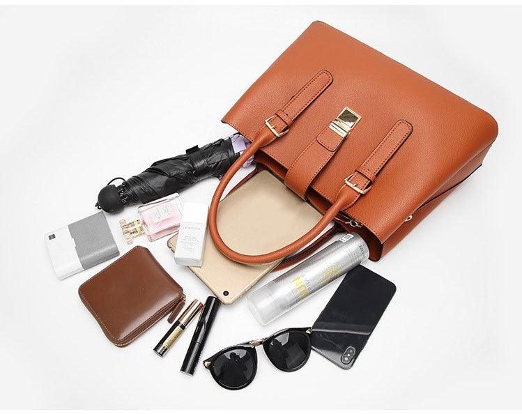 Elegant Premium Quality Women's Hand Bag - Apricot - Obeezi.com