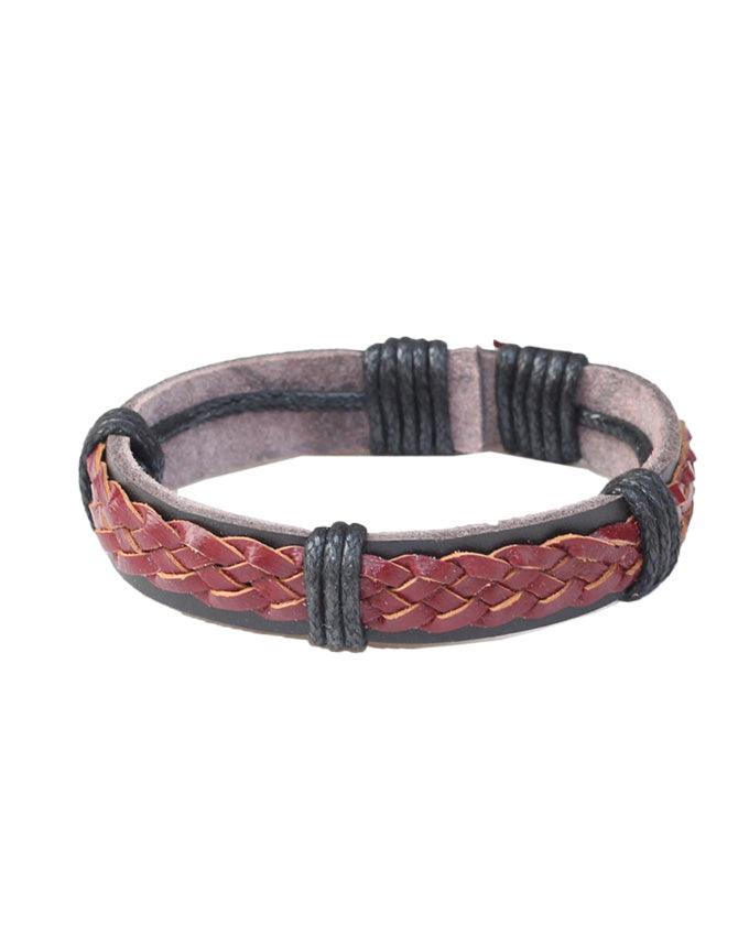 English Bridle Leather Bracelet Brown - Obeezi.com