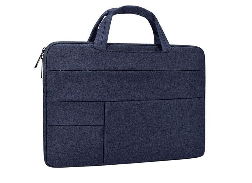 Essential Waterproof Laptop Hand Bag For 15.6 Inch-Navy Blue - Obeezi.com