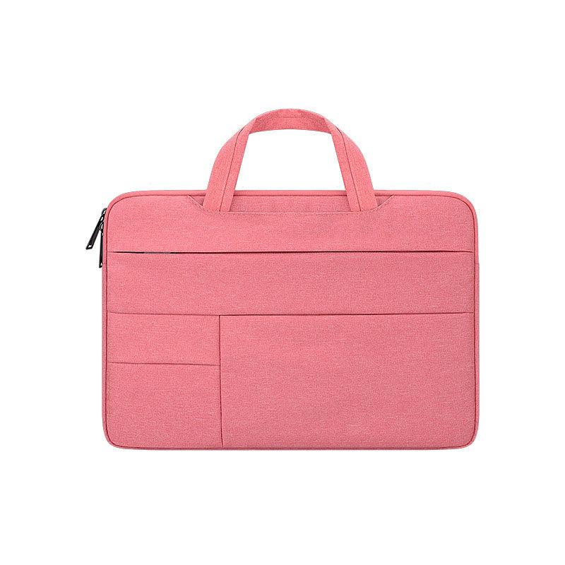 Essential Waterproof Laptop Hand Bag For 15.6 Inch-Pink - Obeezi.com