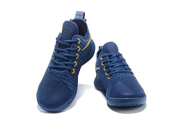 Excellent Lebron Witness 3 Blue Gold Men's Sneakers - Obeezi.com