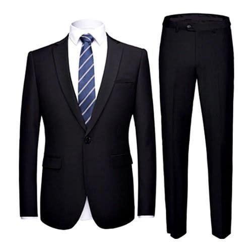 Exclusive Mosaique Men's Classic Black Suit - Obeezi.com