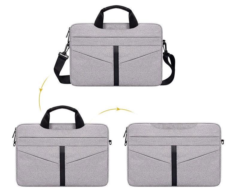 Executive Men's Zipper Designed Business Laptop Bag-Ash - Obeezi.com