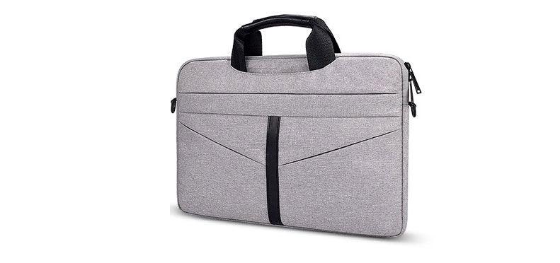 Executive Men's Zipper Designed Business Laptop Bag-Ash - Obeezi.com