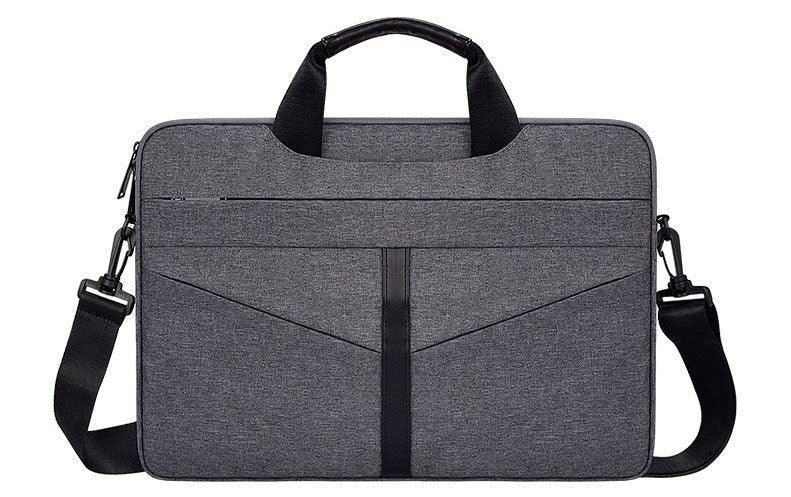 Executive Men's Zipper Designed Business Laptop Bag-Grey - Obeezi.com