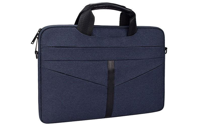 Executive Men's Zipper Designed Business Laptop Bag-NavyBlue - Obeezi.com