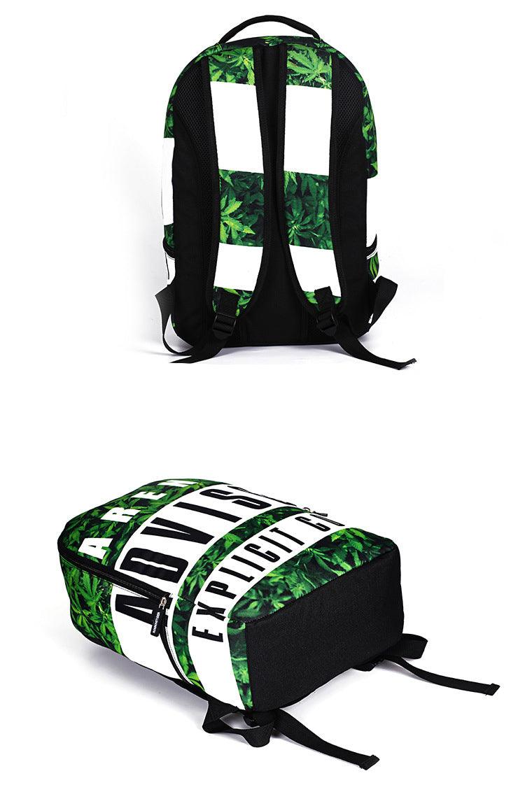 Explicits Oxford Fancy Design Backpack Green Bags - Obeezi.com