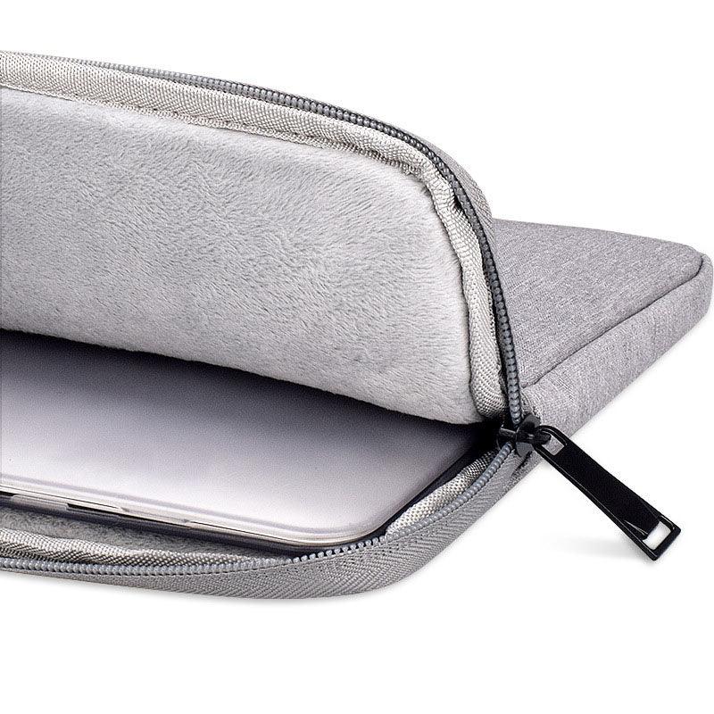 Exquisite 2in1 Sleek And Stylish Padded Inner Designed Laptop Sleeve-Grey - Obeezi.com