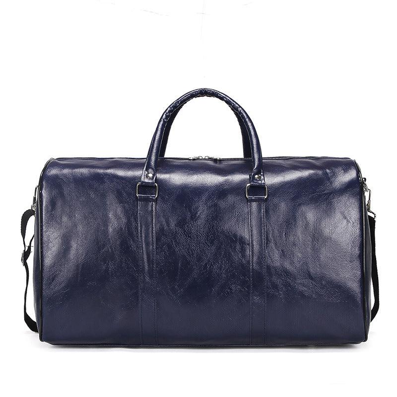Exquisite Multi-Dimensional Leather Travel Bag- Blue - Obeezi.com