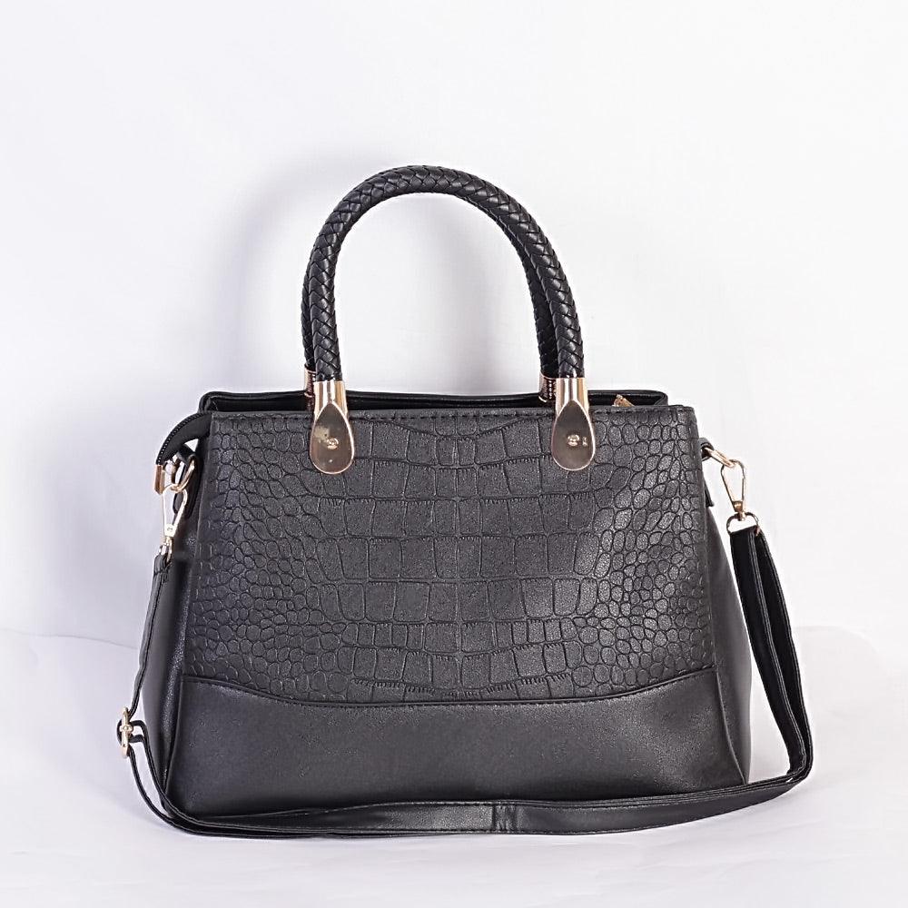 Fashion Trendy Women Handbag - Black - Obeezi.com