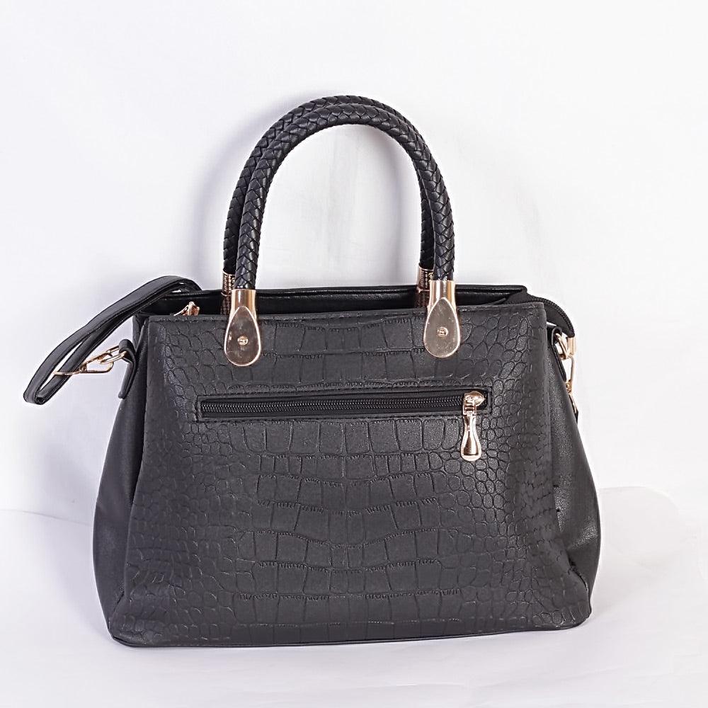 Fashion Trendy Women Handbag - Black - Obeezi.com