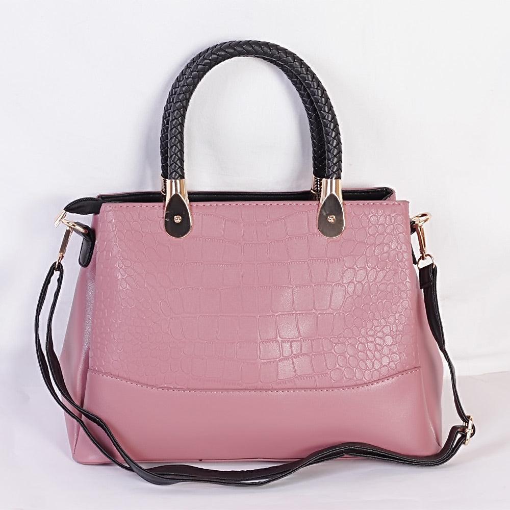 Fashion Trendy Women Handbag - Pink - Obeezi.com