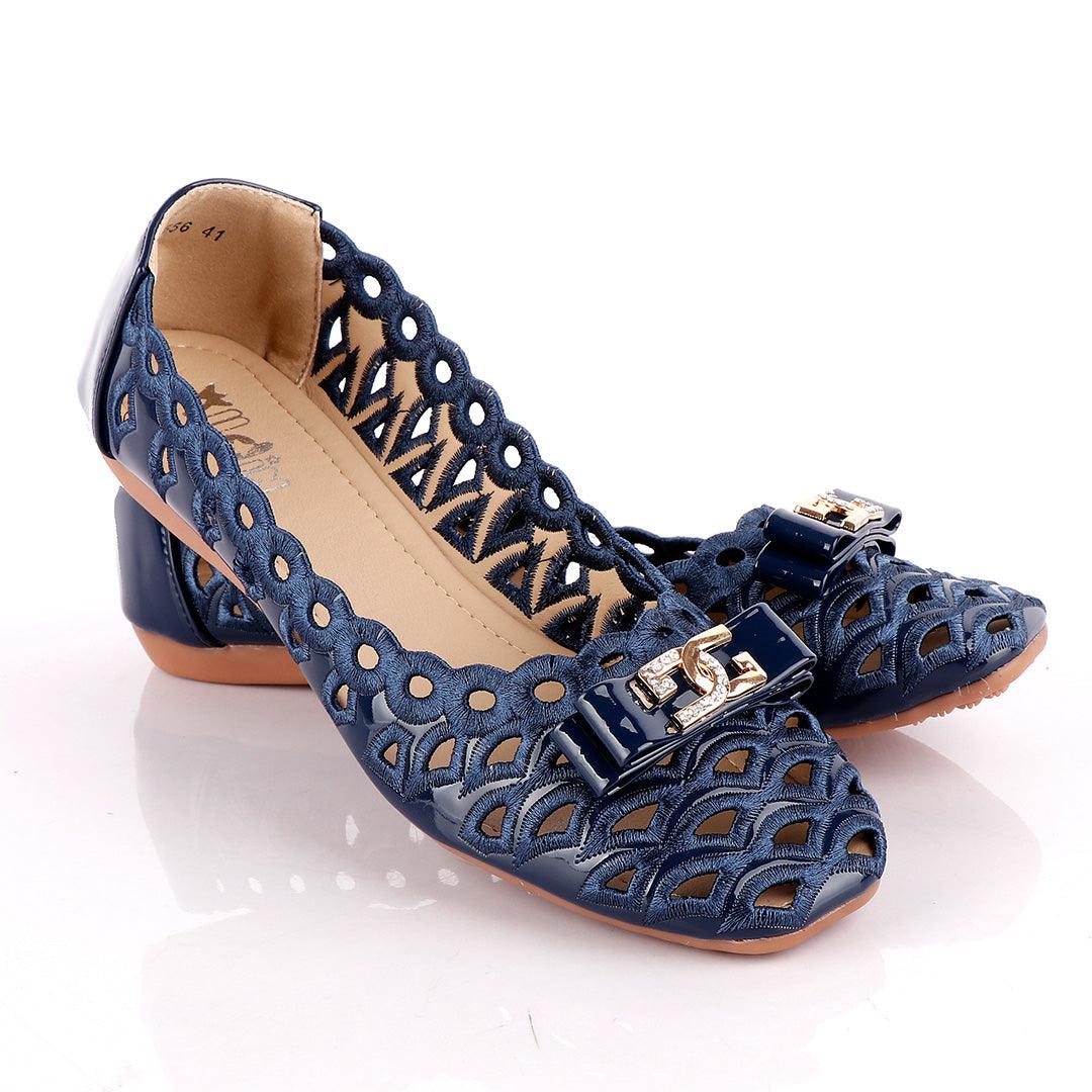 Fashionable Classic Basket Women's Blue Flat Shoe - Obeezi.com