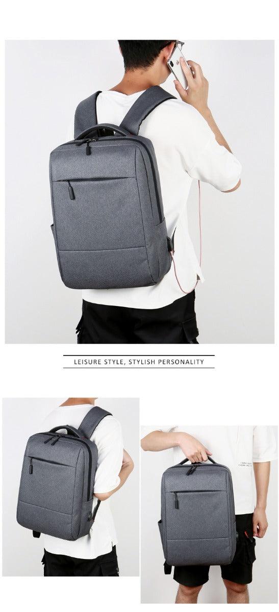 FastLink Anti-Theft Backpack Bags With Usb Charging Port -Grey - Obeezi.com