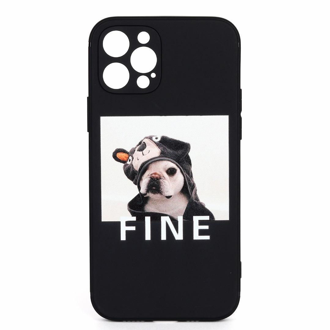 Fawn Pup Dog Designed iPhone Case- Black - Obeezi.com