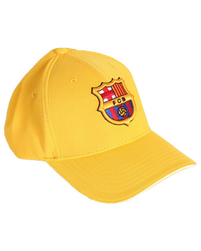 Fc Barcelona Logo Adjustable Cap Yellow - Obeezi.com